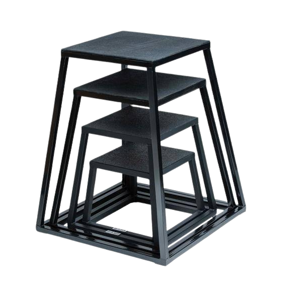 Steel Plyo Boxes – Heavy-Duty Plyometric Jump Platforms with Anti-Slip Rubber Top – Available in 12", and 18" Heights – Stackable, Stable, Built for Strength and Conditioning