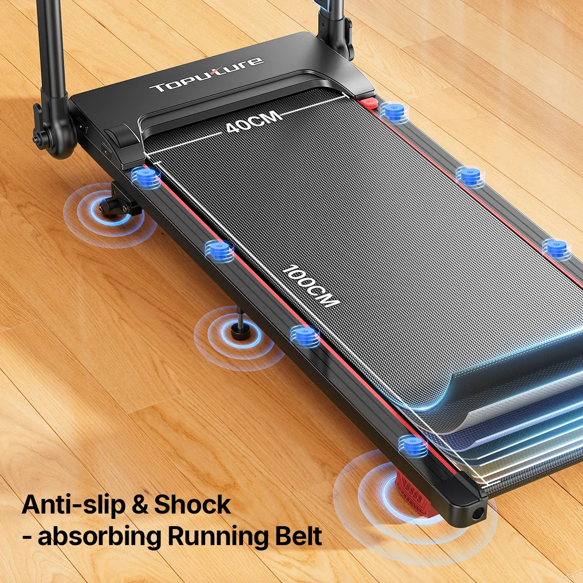 Toputure TP7 Standing Desk Treadmill with Laptop Desk