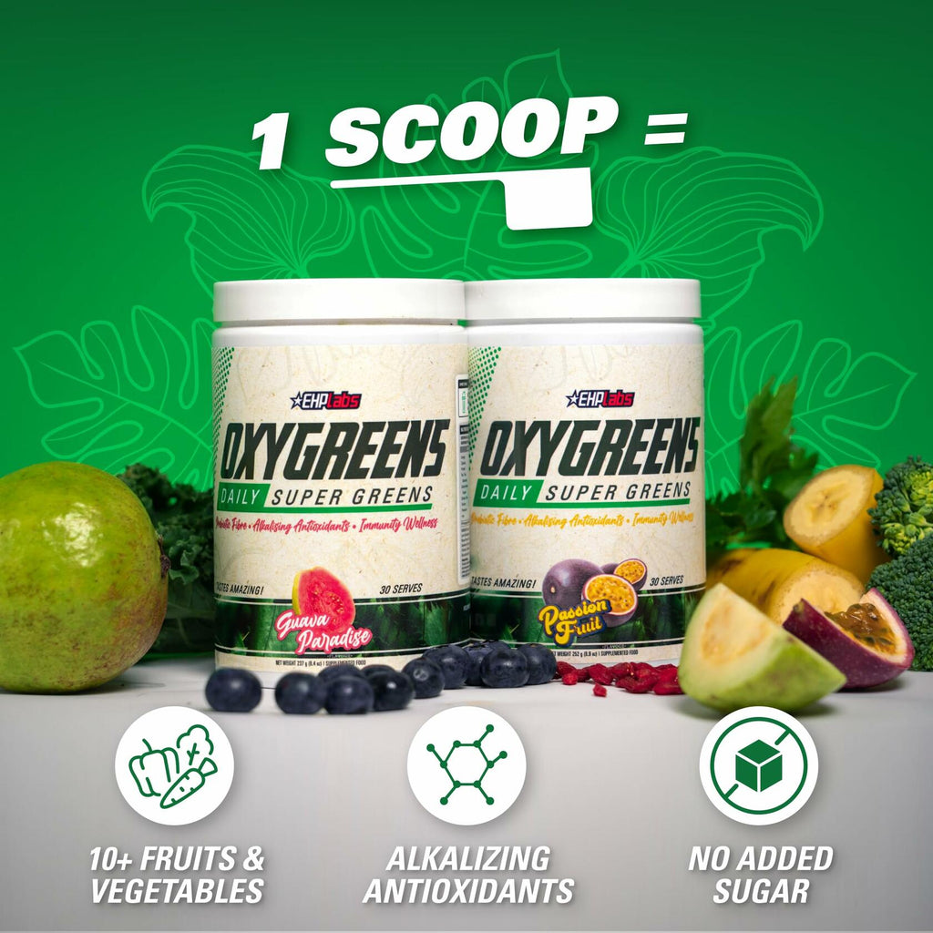 EHP Labs OxyGreens Super Greens Powder | Strawberry Margarita