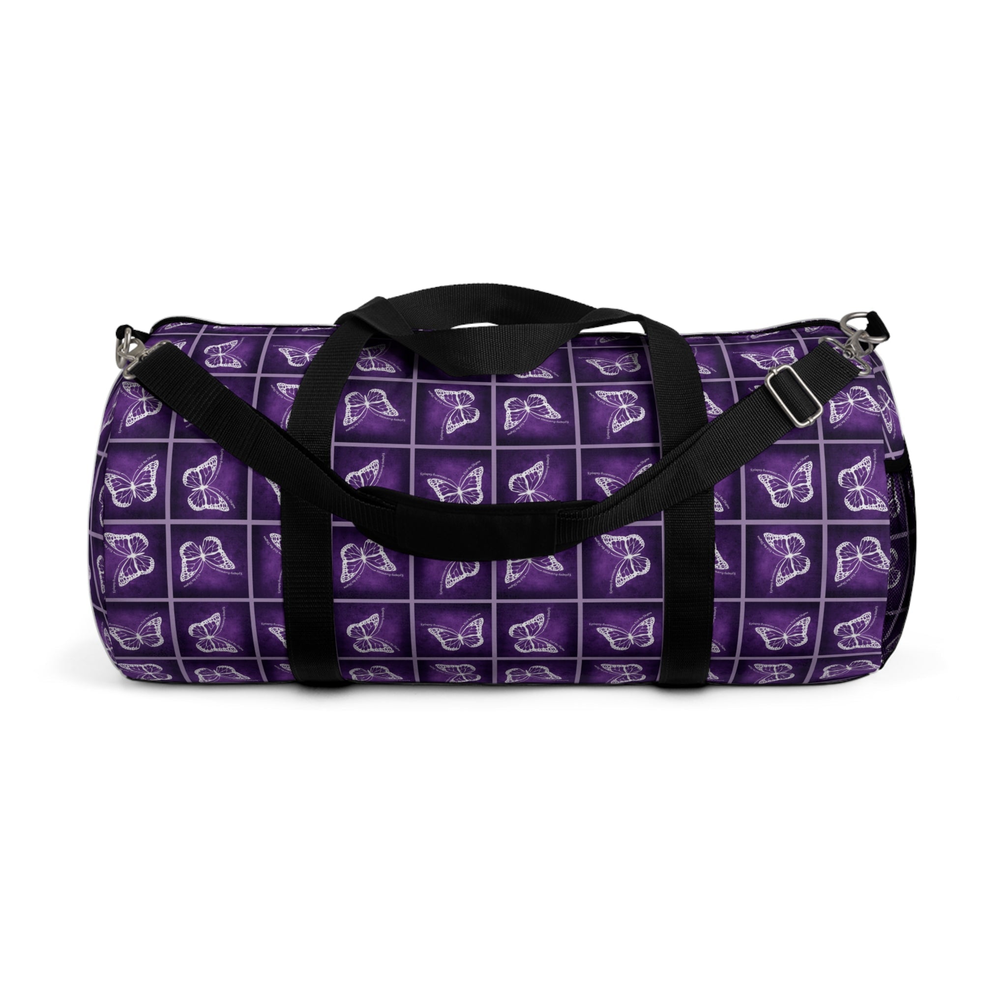 Purple Butterfly Duffel Bag | Bold Gym & Travel Bag