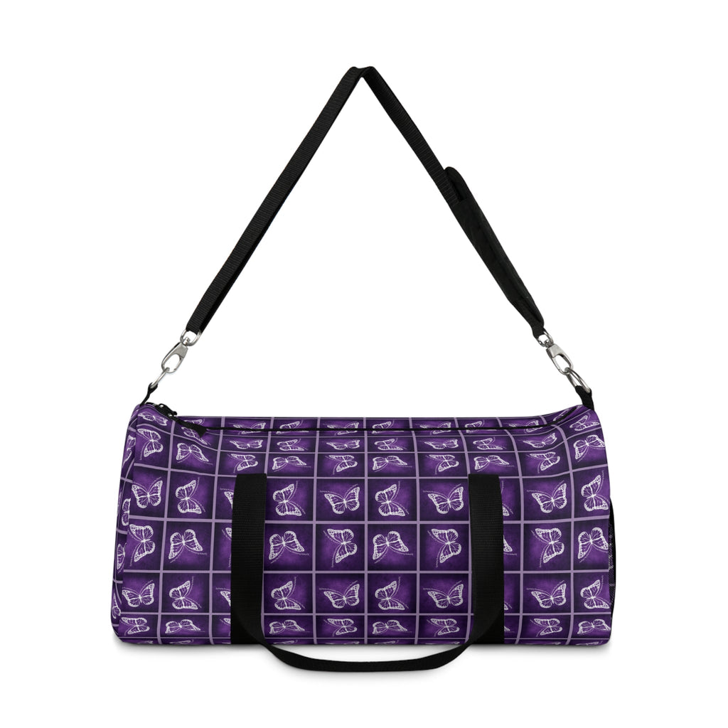 Purple Butterfly Duffel Bag | Bold Gym & Travel Bag