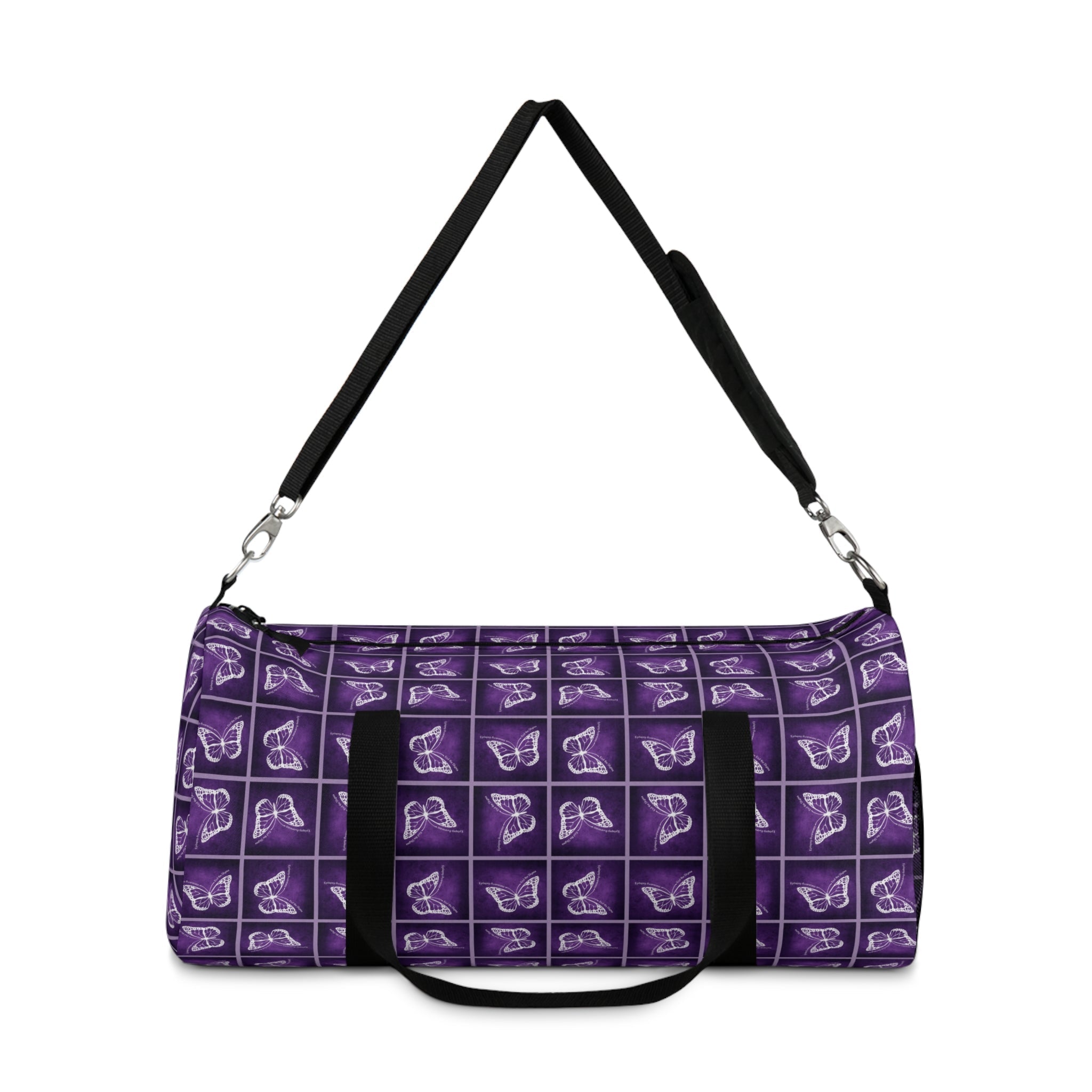 Purple Butterfly Duffel Bag | Bold Gym & Travel Bag